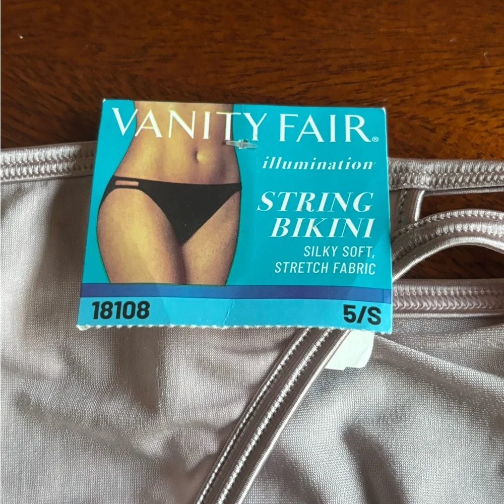 Vanity Fair String Bikini Set - Black and Red - Picture 3 of 4